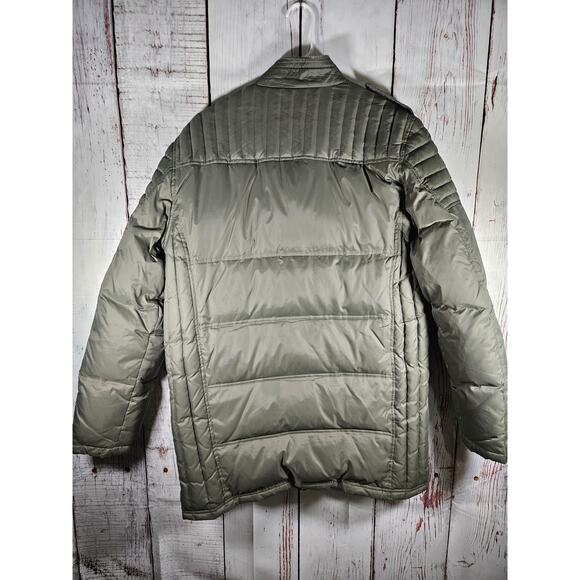 Calvin Klein Women’s Winter Puffer Parka Jacket Down Feather Size M Green - Picture 7 of 8